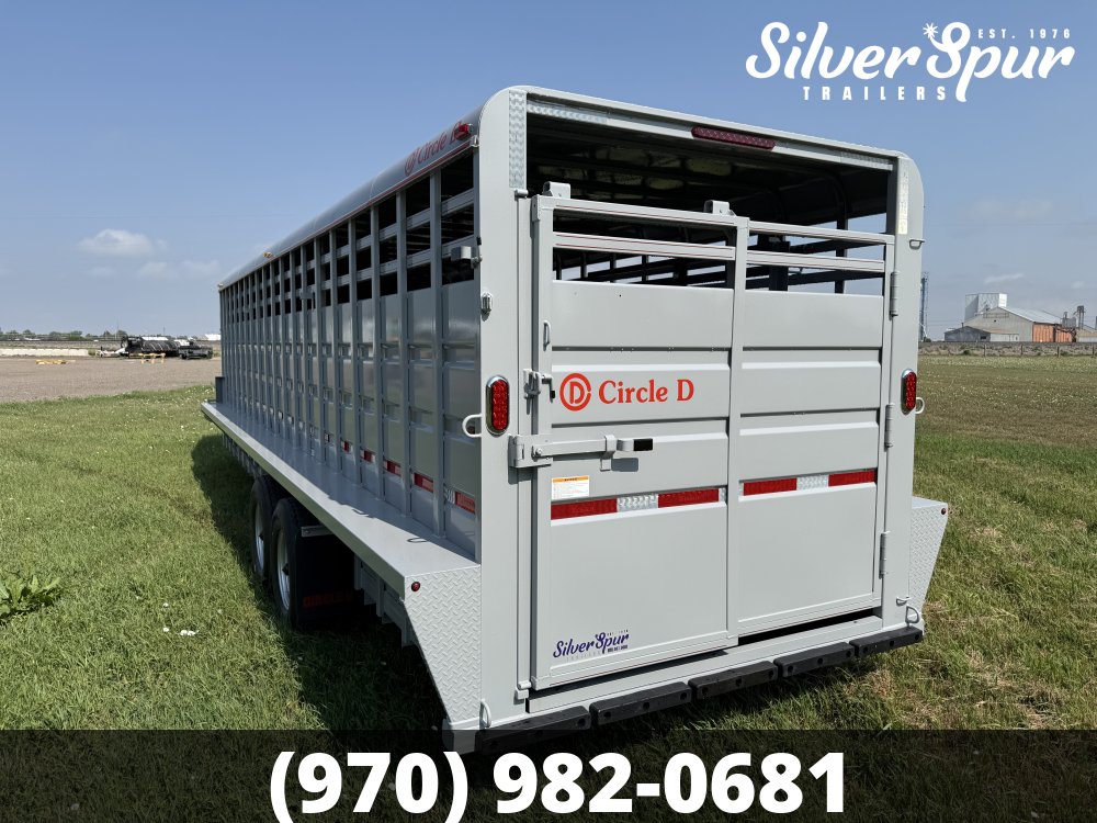 2026 Circle D 6'8"x26' Gooseneck Livestock Trailer