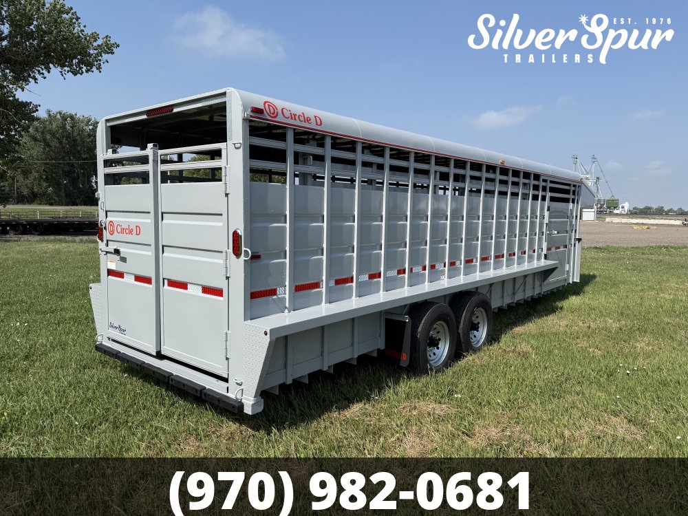 2026 Circle D 6'8"x26' Gooseneck Livestock Trailer