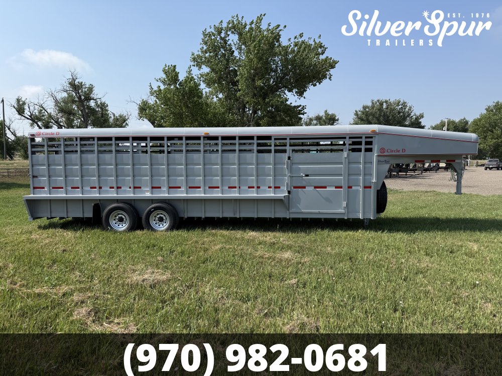 2026 Circle D 6'8"x26' Gooseneck Livestock Trailer