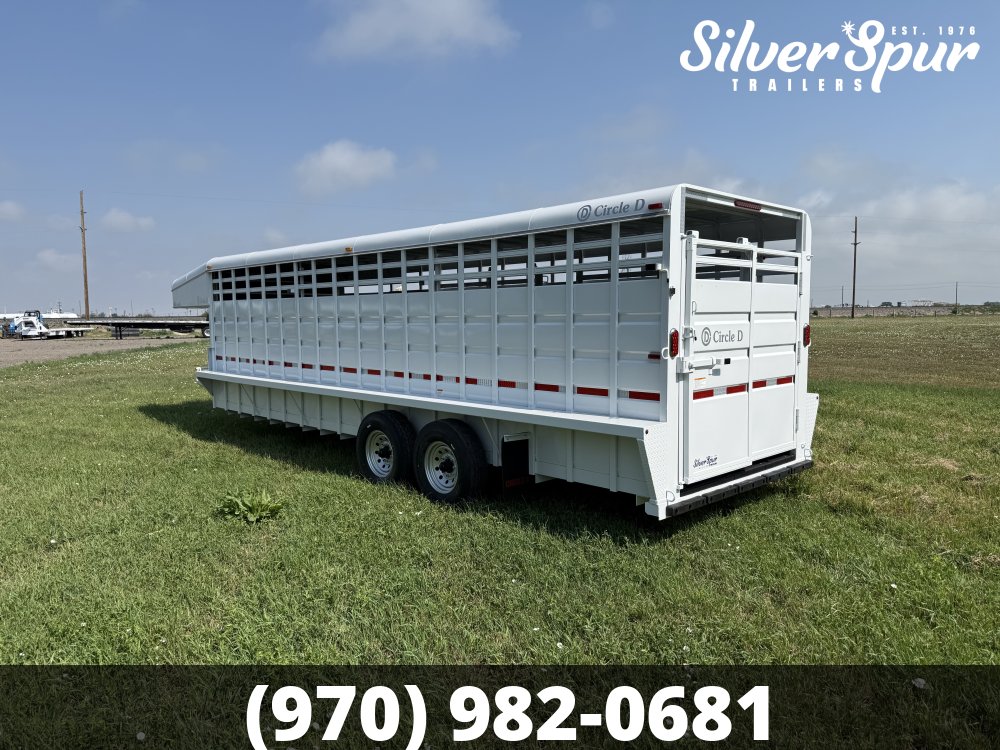 2026 Circle D 6'8"x24' Gooseneck Livestock Trailer