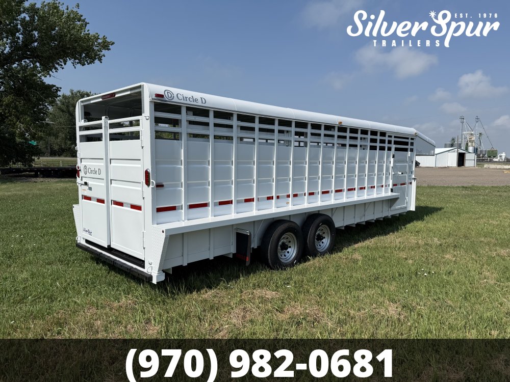 2026 Circle D 6'8"x24' Gooseneck Livestock Trailer