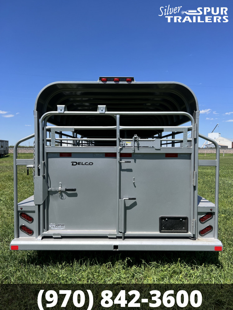 2023 Delco 6'8"x24' Gooseneck Stock Trailer