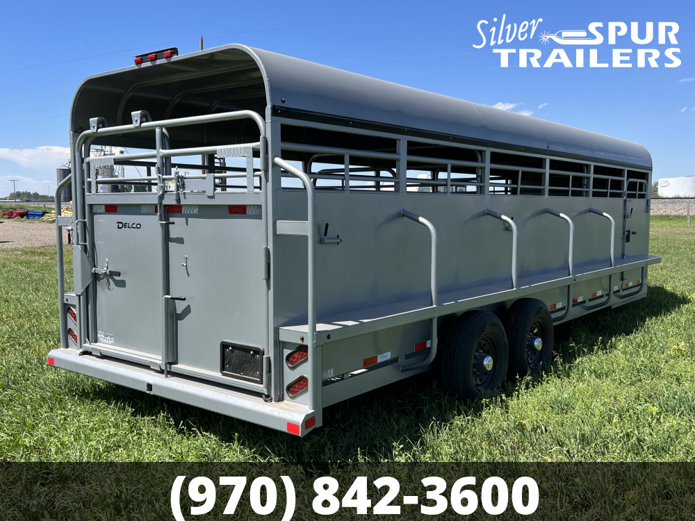 2023 Delco 6'8"x24' Gooseneck Stock Trailer