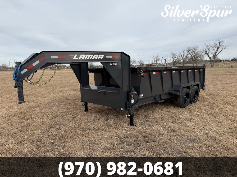 2026 Lamar 83" X 16' 16K Telescopic Gooseneck Dump Trailer
