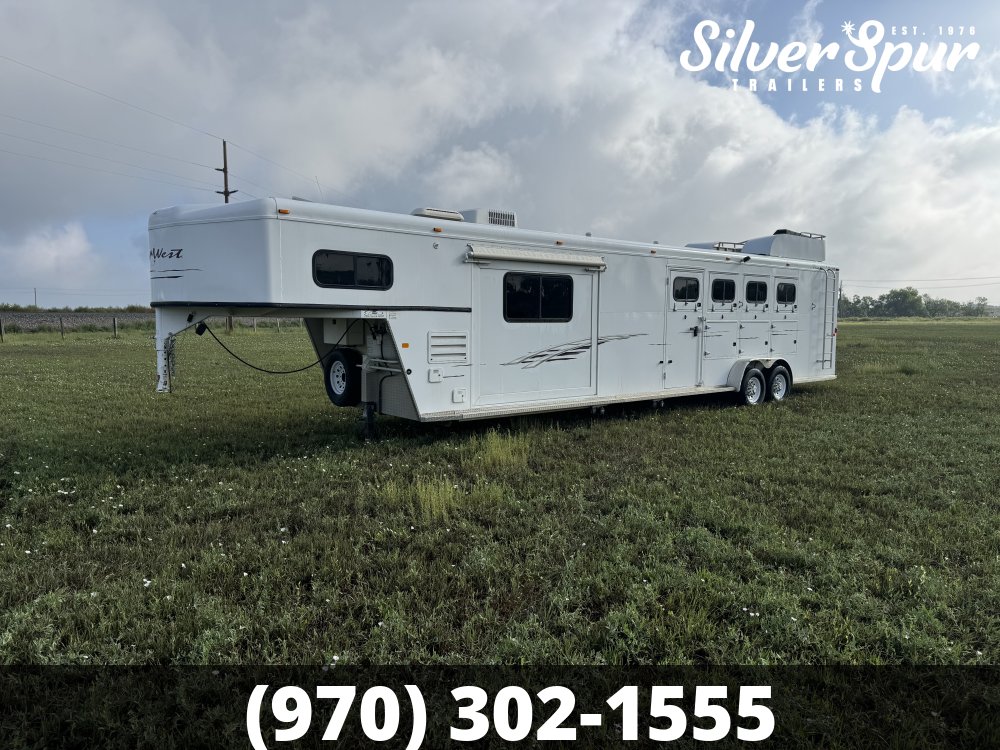 2008 Trails West 4 Horse Living Quarter Trailer
