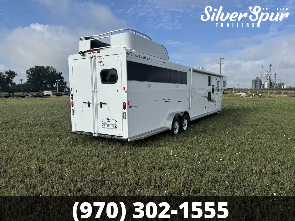 2008 Trails West 4 Horse Living Quarter Trailer