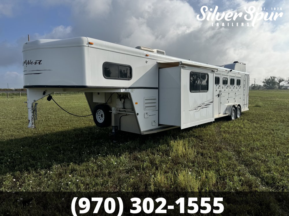 2008 Trails West 4 Horse Living Quarter Trailer