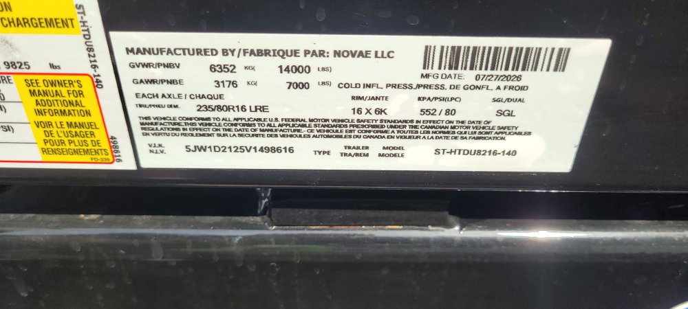 7'x16' Sure-Trac Dump