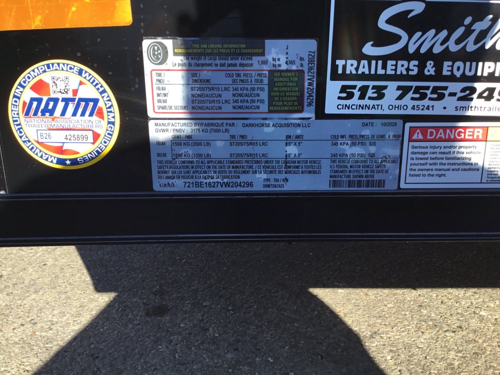 2027 7×16 Enclosed Cargo Trailer photo 6