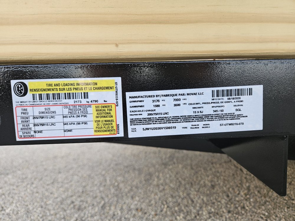 7'x16' Sure-Trac Utility