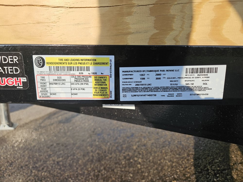 5'x10' Sure-Trac Utility