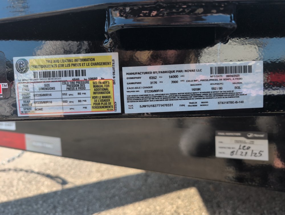 7'x18' Sure-Trac Tilt