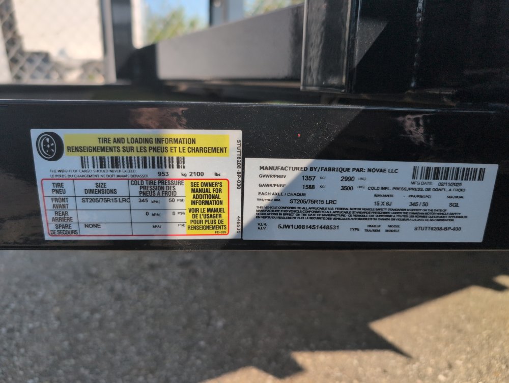 5'x8' Sure-Trac Utility