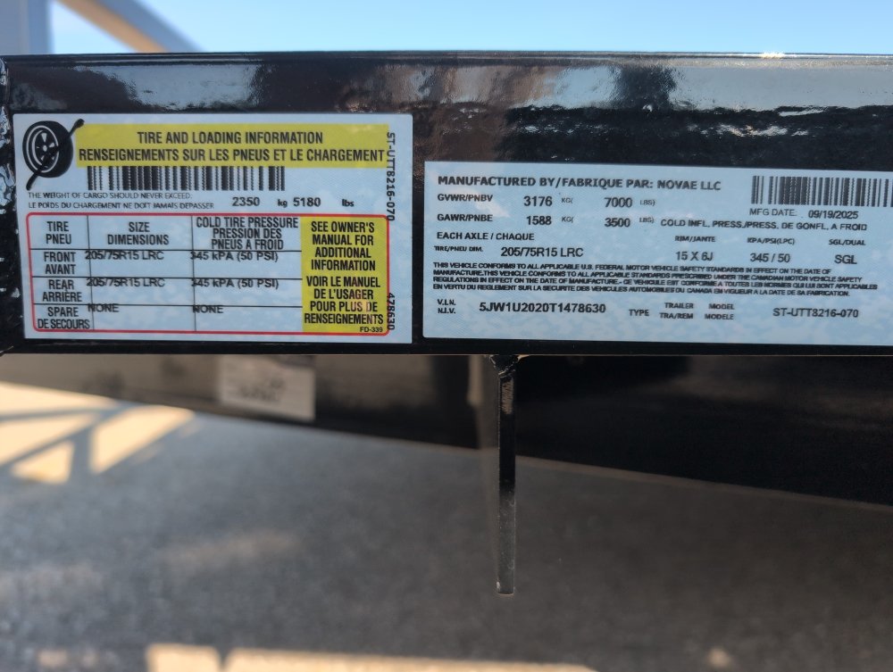 7'x16' Sure-Trac Utility