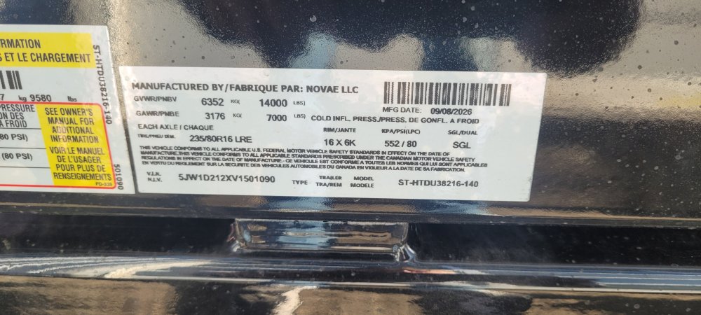 7'x16' Sure-Trac Dump
