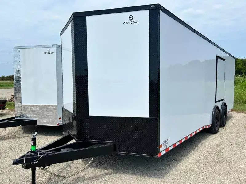 2026 8.5x24TA3 Enclosed V-Nose Car / Racing Trailer - NationCraft Trailers