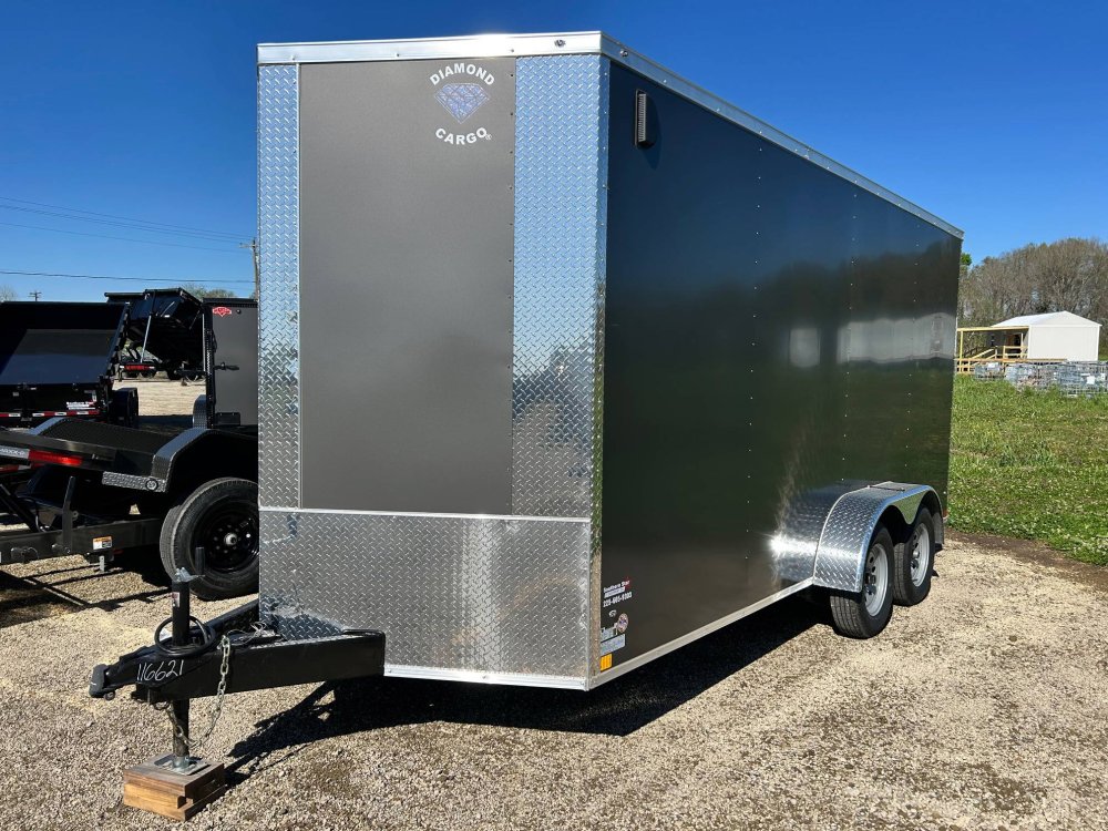 2026 7x16TA2 Enclosed V-Nose Cargo / Enclosed Trailer - Diamond Cargo