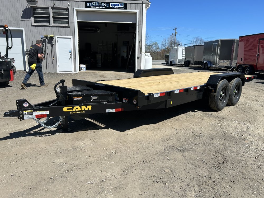 7'x20' CAM Superline Flatbed Car Hauler