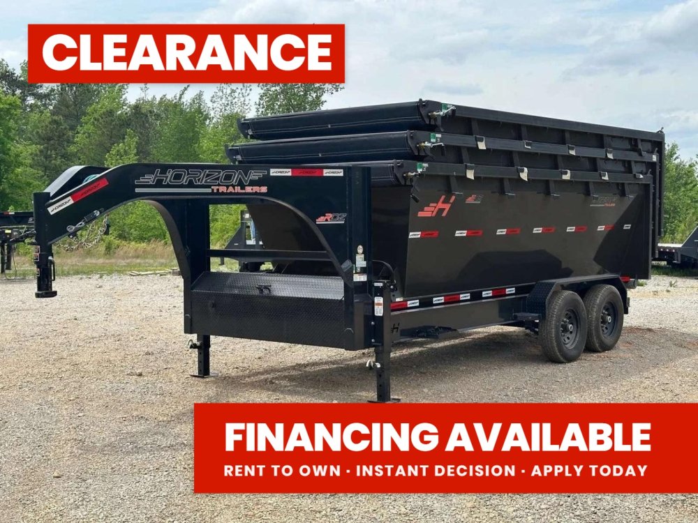 Horizon 16' RDZ GN Roll off Bundle (2) 7k Axles + 3 Bins w/ 4' Walls