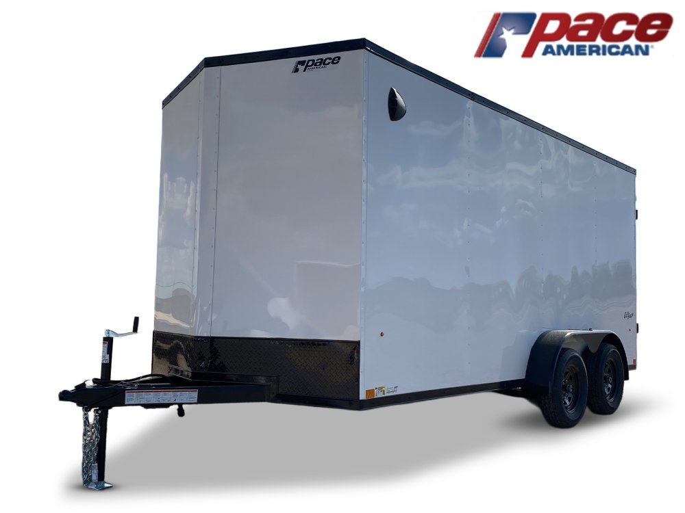 7 x 16 Outback DLX Flat Top V Nose (2) - 3500 lbs Axles