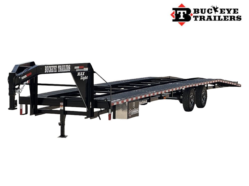 40' Max Lite Gooseneck Mesh Car Hauler (2) 8K Axles 102" Wide