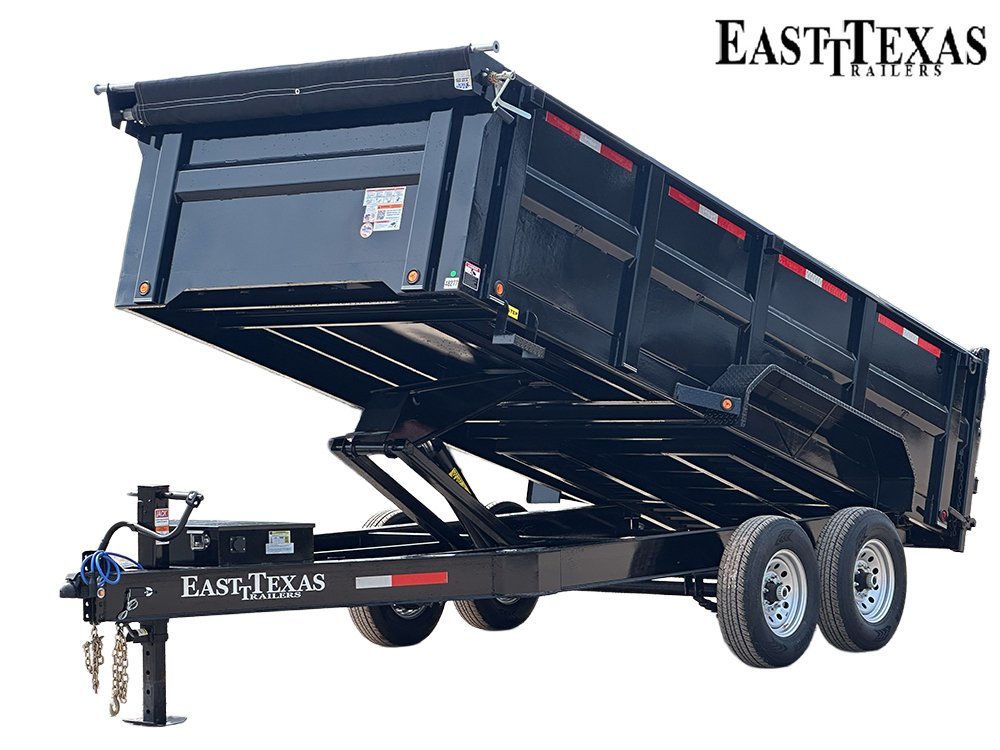 83"x16' Bumper Pull Dump Trailer 36" Sides - 14k GVWR