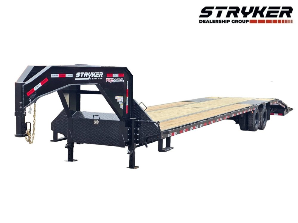 40' Stryker Gooseneck (2) 12K Axles Mega Ramps Dual Wheels