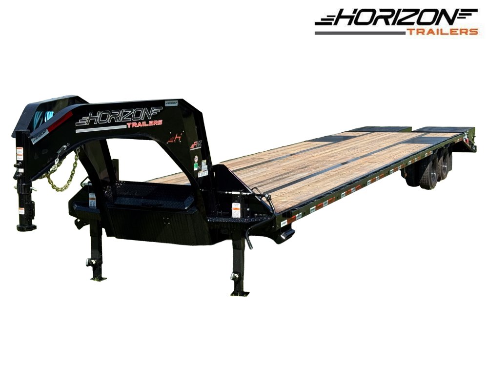 40' FHZ Gooseneck Deckover (2) 10K Axles Mega Ramps