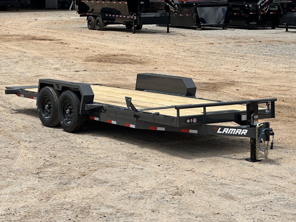 20' Tilt Trailer Lamar (2) 7K Axles 14K GVWR 10K Payload