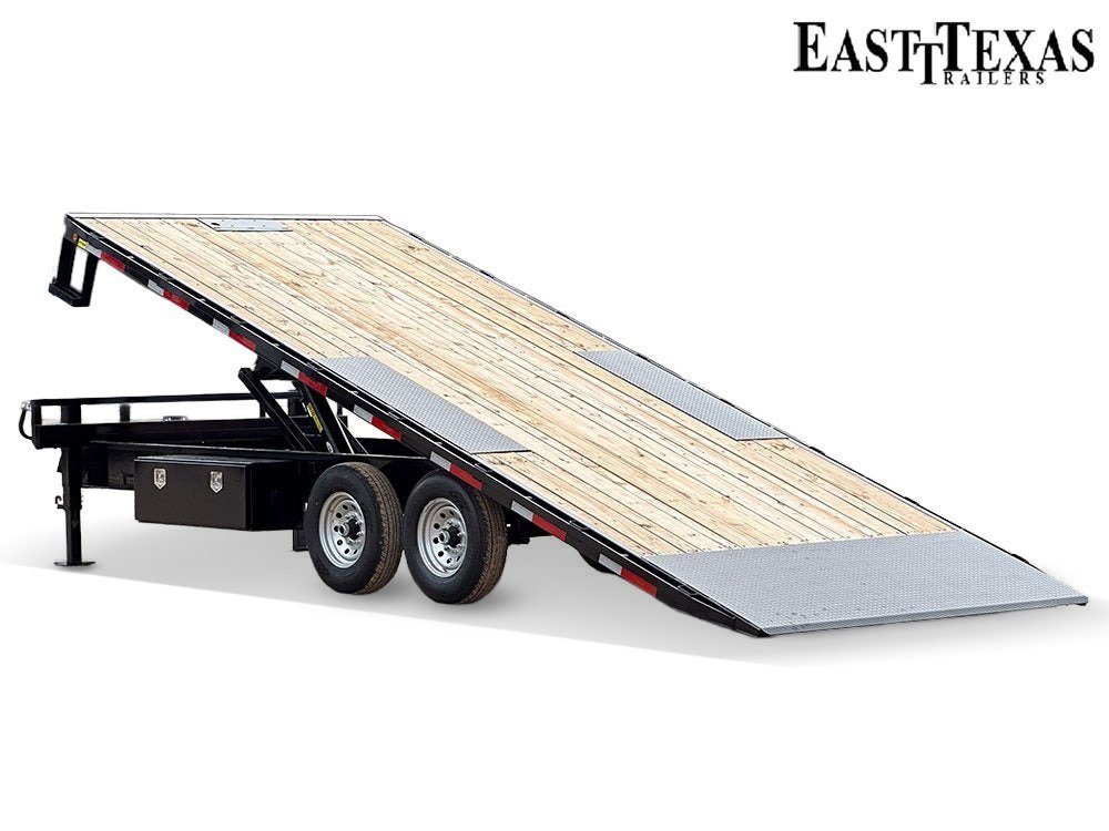 22' Bumper Pull Tilt Deckover Trailer - 7k Axles