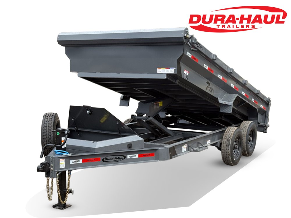 16' Dura-Haul DRL Bumper Pull Dump Trailer 24" Side Walls - (2) 8K Axles
