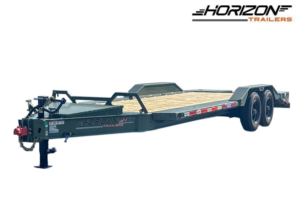 22' HEH Equipment Trailer (2) 10K Axles, Drive Over Fenders, 3' Dove W/ Mountain Ramps