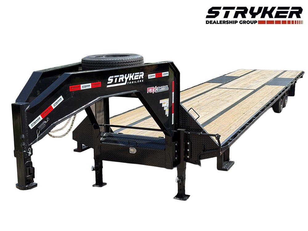 40' Hotshot Elite Gooseneck SD 10k Axles - Derated 12k GVWR - 18ply Tires & Spare & 10' Aluminum Ram