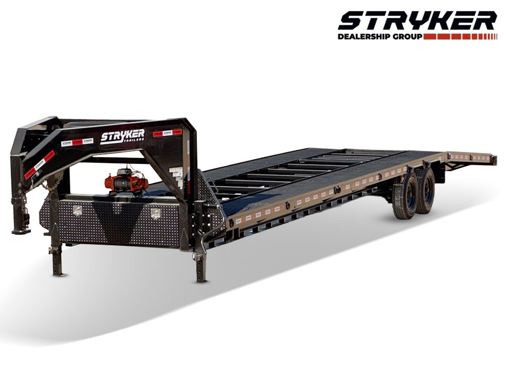 40' Mesh Deck (2) 8k Axles - 12k GVWR Derated- 14 Ply Tires w/Spare - 10' Aluminum Ramps - Warrior W