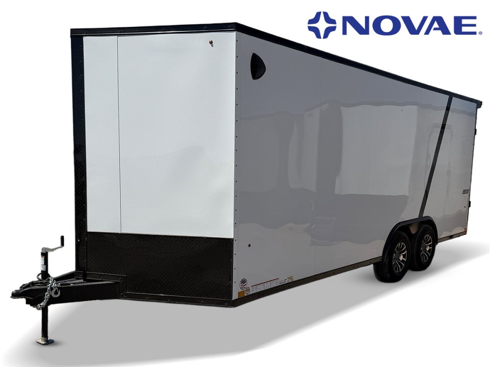 8.5 x 20 Journey SE Flat Top Sloped V Nose Car Hauler (2) 5200 lbs Axles