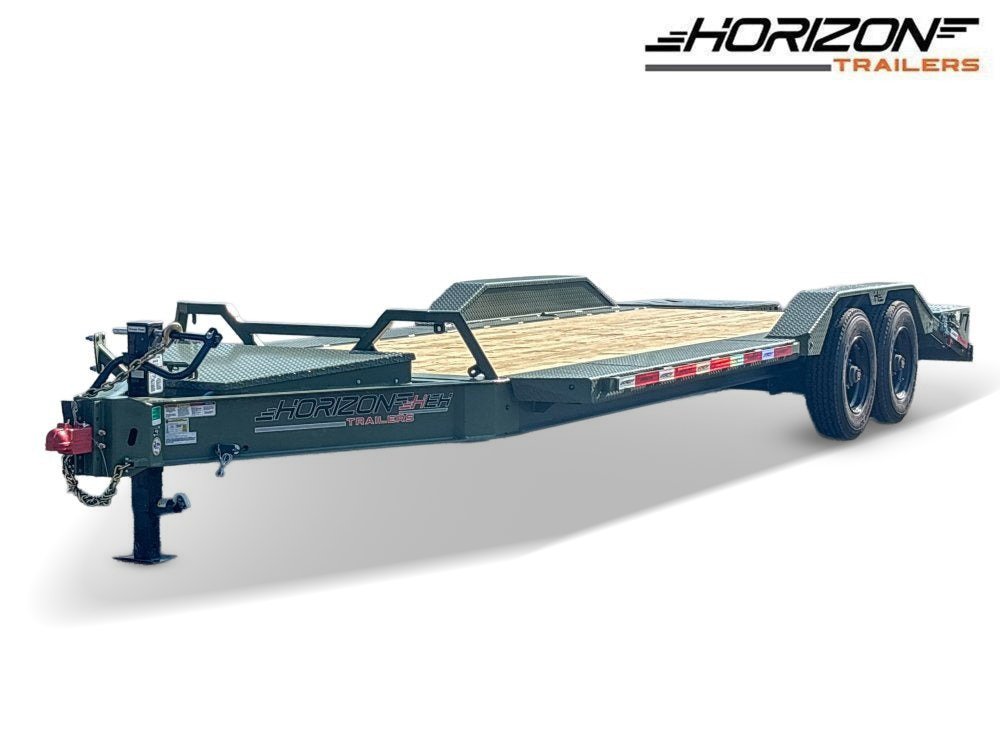 22' HEH Equipment Trailer (2) 10K Axles, Drive Over Fenders, 3' Dove W/ Mountain Ramps