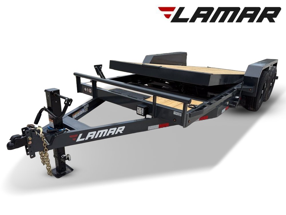 18' Tilt Trailer Lamar (2) 7K Axles 14K GVWR 10K Payload