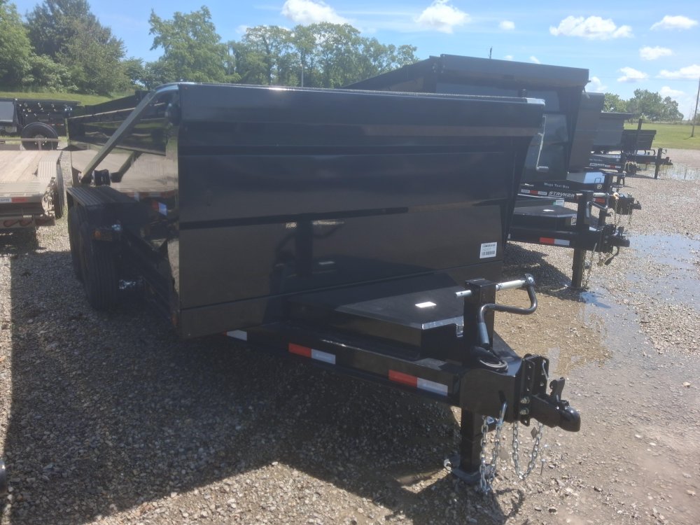 16' x 83" Iron Bull DTB Bumper Pull Dump Trailer 36" Side Walls - (2) 7,000 lb Axles