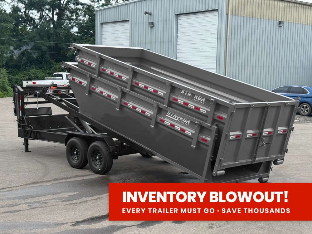 Stryker 16' GN Roll off Bundle (2) 7k Axles + 2 Bins w/ 4' Walls