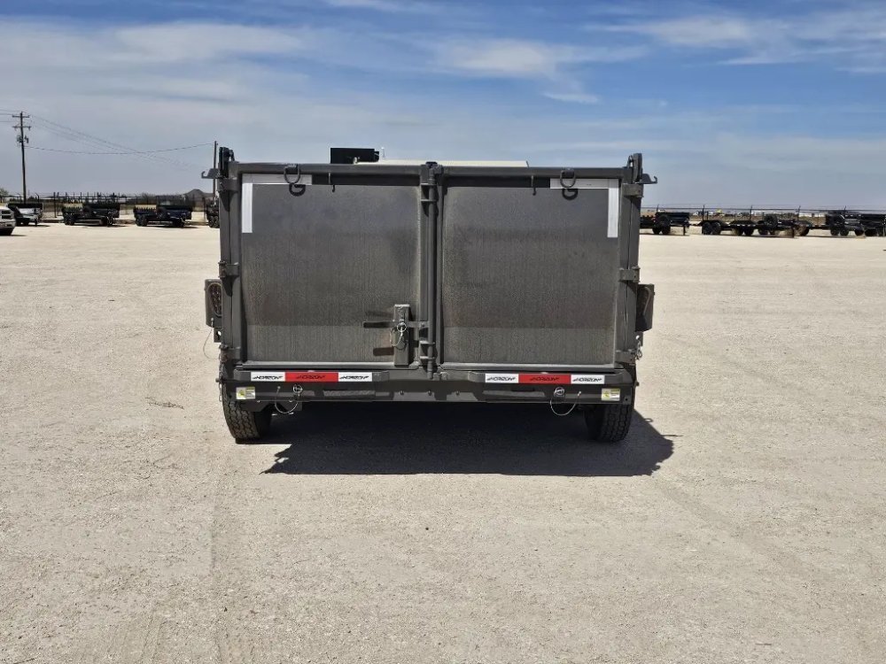 16' Horizon LZ7 Gooseneck Dump Trailer 42" Side Walls Telescopic Lift - (2) 7K Axles