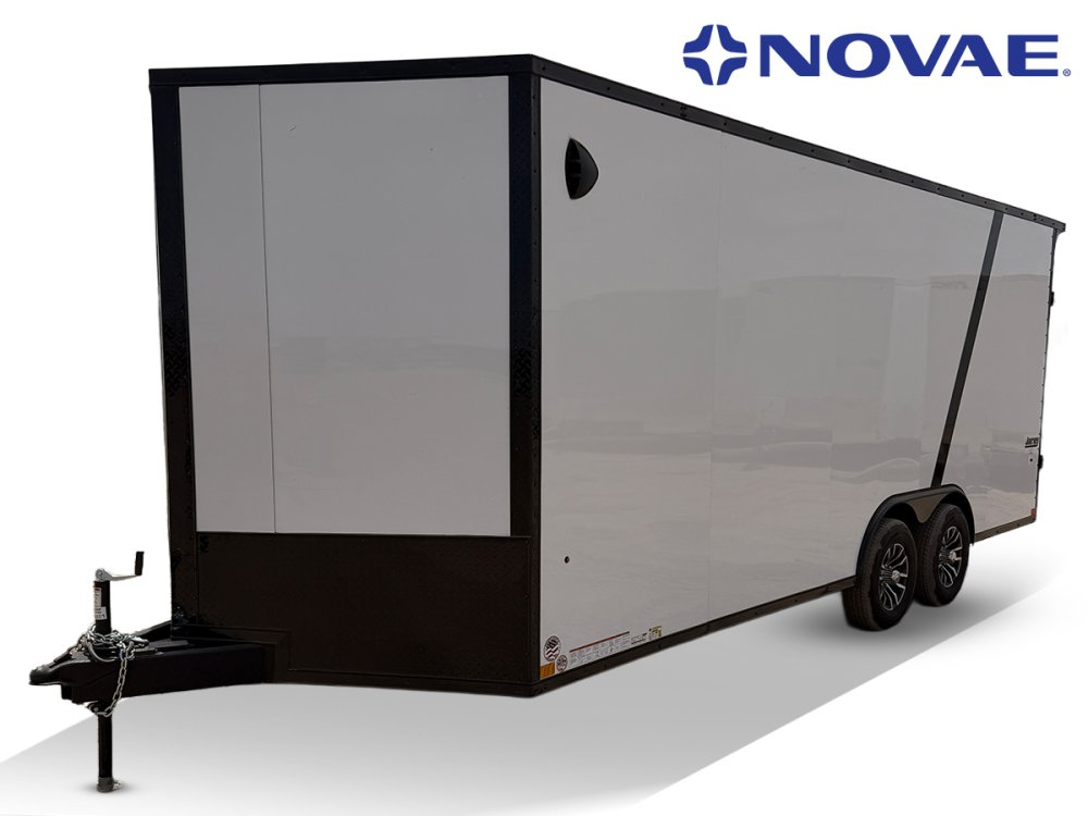 8.5 x 24 SE 10K Flat Top Sloped V Nose Car Hauler (2) 5000 lb Axles