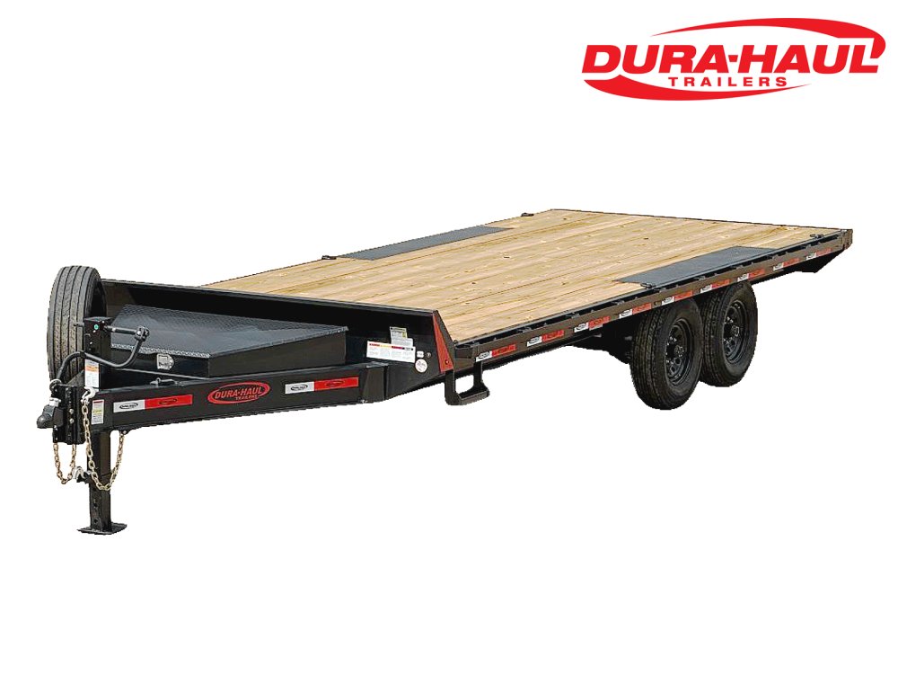 20' DH Bumper Pull Deckover (2) 8K Axles, 14 Ply Tires, Slide In Ramps
