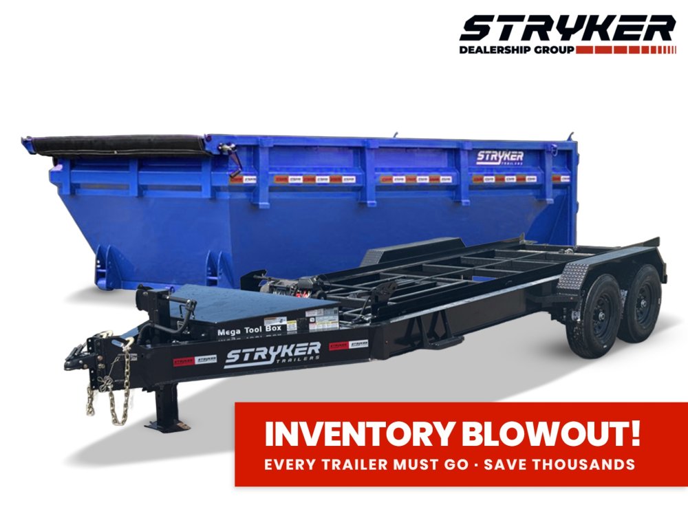 Stryker 14' BP Roll off Bundle (2) 7k Axles + 1 Bin w/ 4' Walls