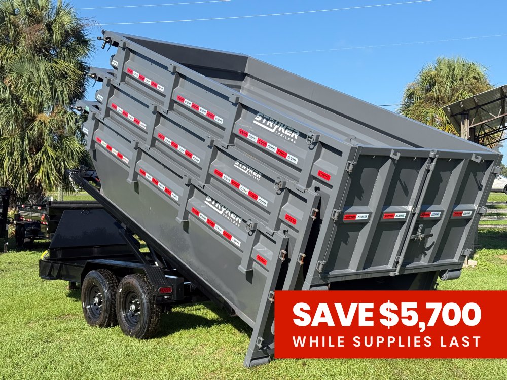 Stryker 14' BP Roll off Bundle (2) 7k Axles + 3 Bins w/ 4' Walls