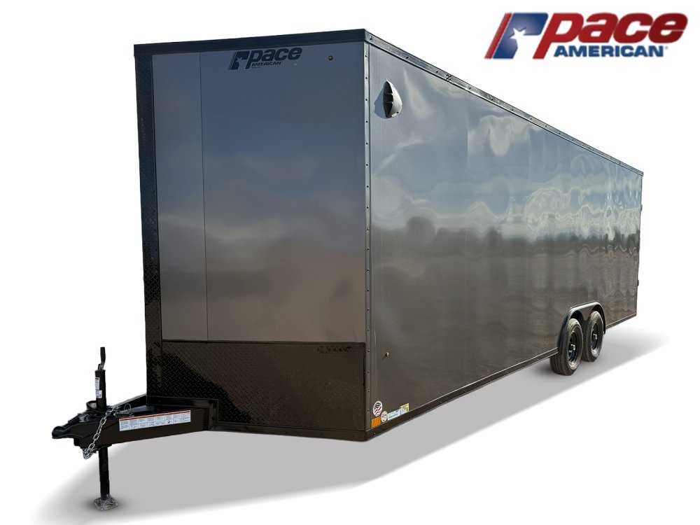 8.5 x 24 Journey SE Flat Top Sloped V Nose Car Hauler (2) 5200 lbs Axles