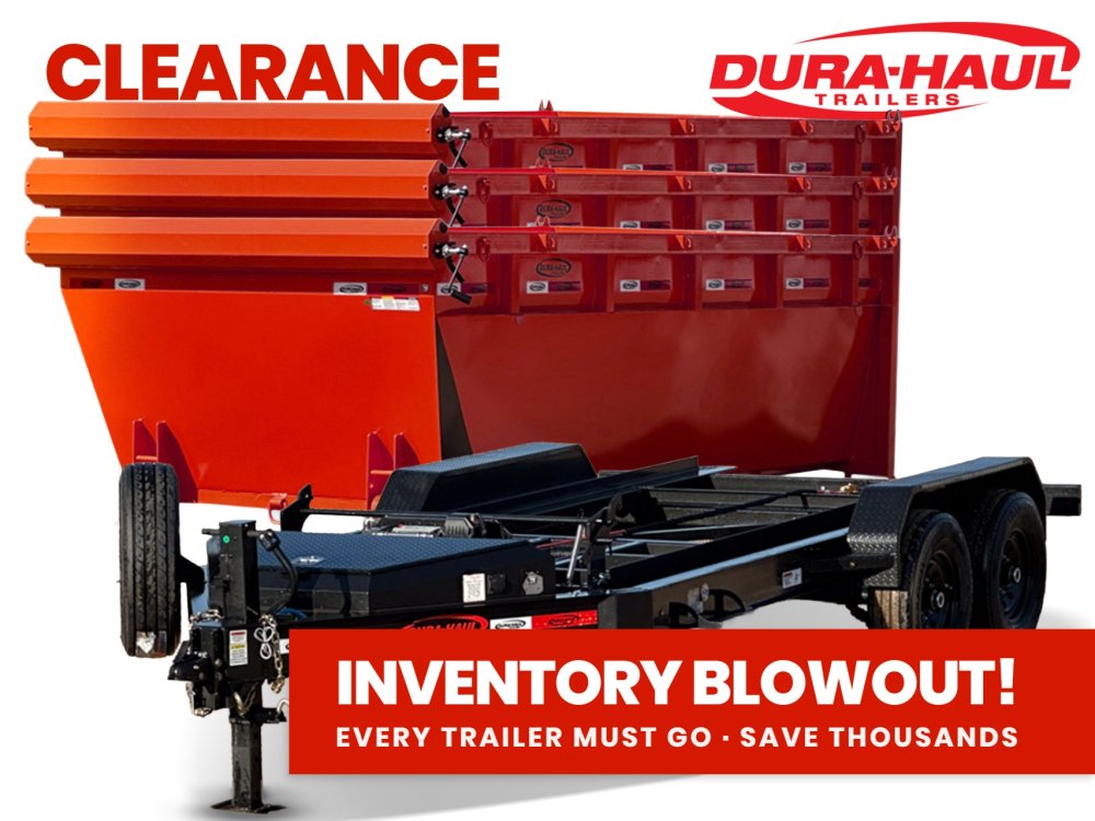 Dura Haul 14' BP Roll Off Bundle (2) 7k Axles + 3 Bin 4' Walls