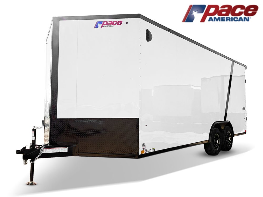 8.5 x 20 Journey SE Flat Top Sloped V Nose Car Hauler (2) 5200 lbs Axles