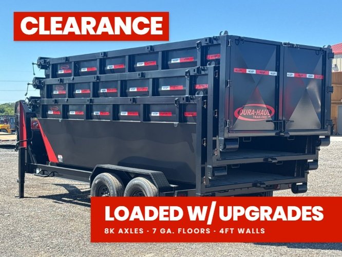 Dura Haul 16' GN Roll off Bundle (2) 8k Axles + 3 Bins w/ 4' Walls