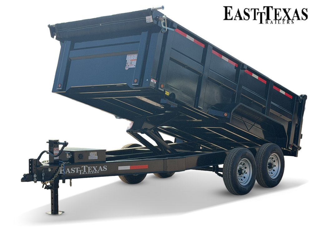 83"x14' Bumper Pull Dump Trailer 36" Sides - 14k GVWR