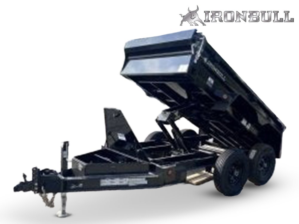 10' x 60" Iron Bull DTB Bumper Pull Dump Trailer 18" Side Walls - (2) 5200 lb Axles